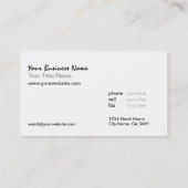 性質の抽象的なl池雑草の名刺 名刺 (裏面)