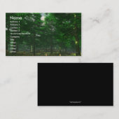 性質の明快さの名刺のテンプレート 名刺 (正面/裏面)