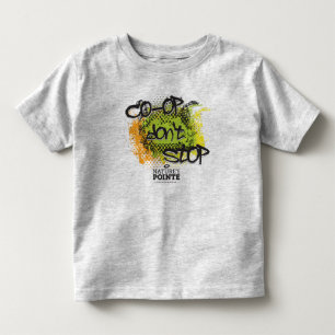 性質のPointeの子供の落書きの長袖のTシャツ トドラーTシャツ