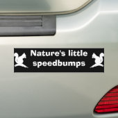 性質のSpeedbumps バンパーステッカー (車上)