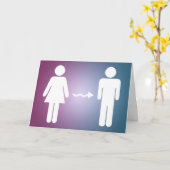 性転換を祝う カード (黄色い花)