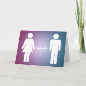 性転換を祝う カード (正面)