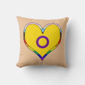 性間プライドハート装飾用クッション クッション (正面)