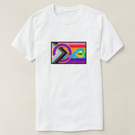 性間神経発散性進行性プライド国旗 Tシャツ