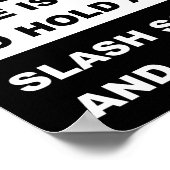 怨念のポスターおもしろいサインを掲げる ポスター (角)