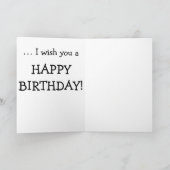 怪おもしろいしい猫のカード カード (内部)