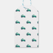 怪しいトラクター少年誕生日感謝祭の景品 ギフトタグ (裏面)