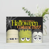 『怪不気味物&マミーハロウィーン衣装パーティー』 招待状 (スタンド正面)