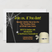 『怪不気味物&マミーハロウィーン衣装パーティー』 招待状 (裏面)