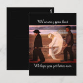 怪我をした天使を癒やして ポストカード (正面/裏面)