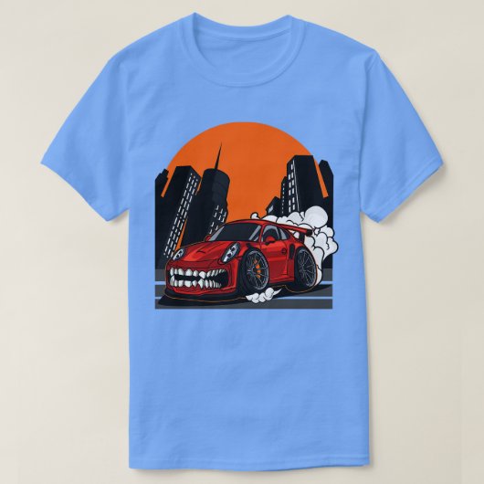 怪物すごい車 Tシャツ (デザイン正面)