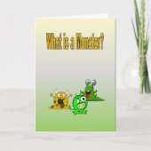 怪物って何？ カード (正面)