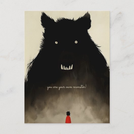 怪物とキッド ポストカード (正面)