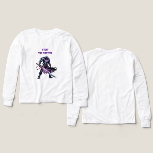 怪物と戦う (デザイン 正面＆背面)