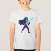 怪物と戦う トライブレンドＴシャツ (正面)