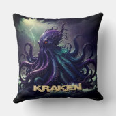 怪物のような巨大イカのタコ クッション (裏面)