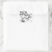 怪物のような豚 スクエアシール (バッグ)