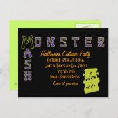 怪物のマッシュ インビテーションポストカード (正面/裏面)
