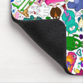 怪物の不気味な模様 マウスパッド (コーナー)