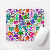 怪物の不気味な模様 マウスパッド (マウス)