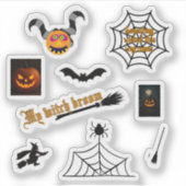 怪物の丸いおもしろい袋 シール (正面)