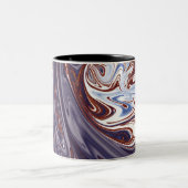 怪物の波 |最高の絵画抽象芸術 ツートーンマグカップ (中央)