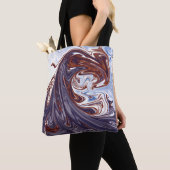 怪物の波 |最高の絵画抽象芸術 トートバッグ (クローズアップ)