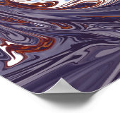 怪物の波 |最高の絵画抽象芸術 ポスター (角)