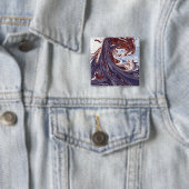 怪物の波 |最高の絵画抽象芸術 缶バッジ (インサイチュ)
