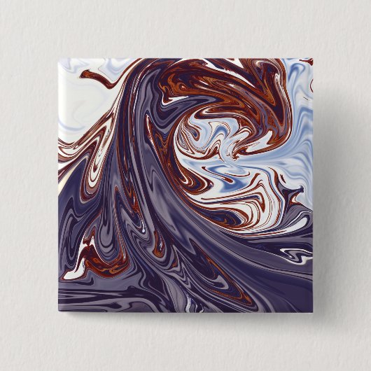 怪物の波 |最高の絵画抽象芸術 缶バッジ (正面)