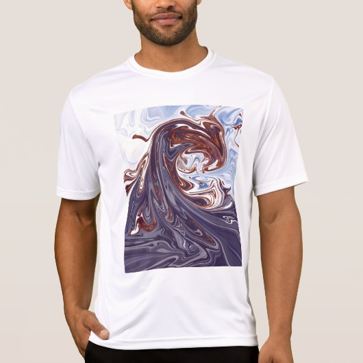 怪物の波 |最高の絵画抽象芸術 Tシャツ (正面)