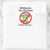 「怪物はいやだ！」 シール (バッグ)