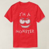 怪物よ Tシャツ (デザイン正面)