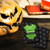 「怪物を創った」ハロウィーンの赤ちゃんシャワー エンクロージャーカード