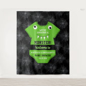 「怪物を創った」ハロウィーンの赤ちゃんシャワー タペストリー (正面)