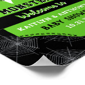 「怪物を創った」ハロウィーンの赤ちゃんシャワー ポスター (角)