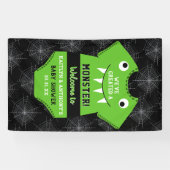 「怪物を創った」ハロウィーンの赤ちゃんシャワー 横断幕 (横)