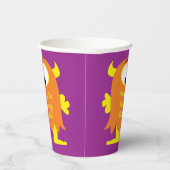 怪物カおもしろいワイイ1歳誕生日パーティーテーマ 紙コップ (右)