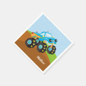 怪物カラフルトラック スタンダードカクテルナプキン (角)