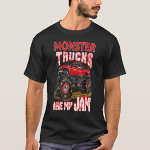怪物トラックは、私のジャムである怪物トラックの男性 Tシャツ