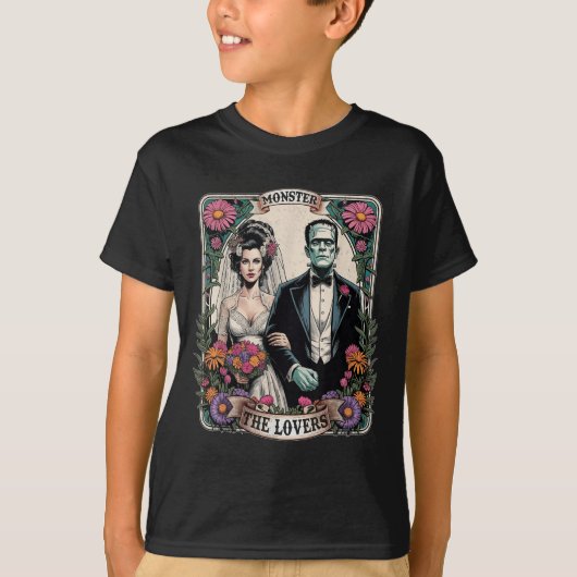 怪物フランケンシュタインと花嫁の恋人タロウ Tシャツ (正面)