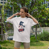 怪物歩くペットかわいい Tシャツ