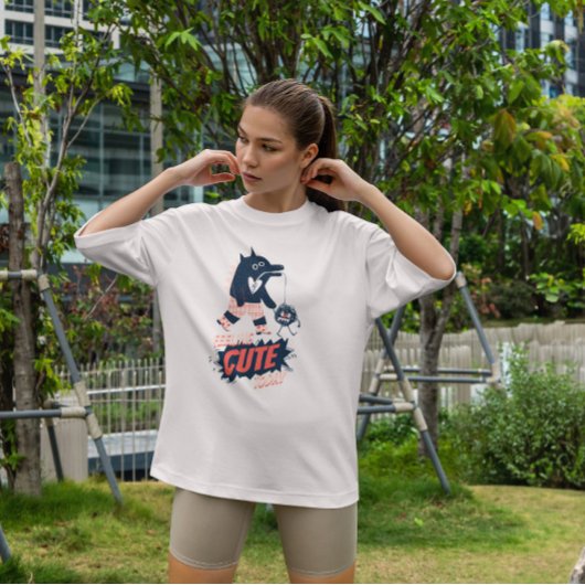 怪物歩くペットかわいい Tシャツ