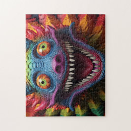 怪物顔（レインボーカラー） ジグソーパズル