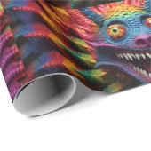 怪物顔（レインボーカラー） ラッピングペーパー (ロールコーナー)