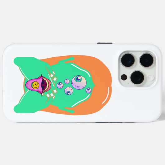 怪物顔 Case-Mate iPhoneケース (裏面 (横))