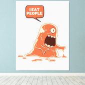 怪物食べ人 キャンバスプリント (インサイチュ (ウッドフロア))