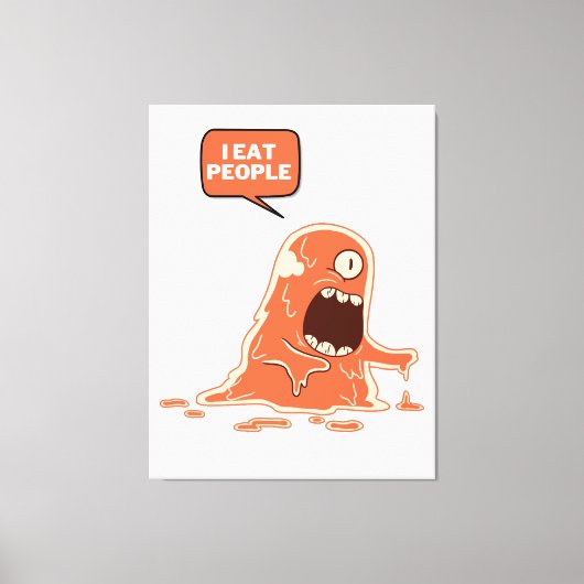 怪物食べ人 キャンバスプリント (正面)