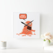 怪物食べ人 スクエア壁時計 (ホーム)