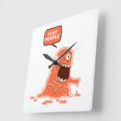 怪物食べ人 スクエア壁時計 (傾斜)